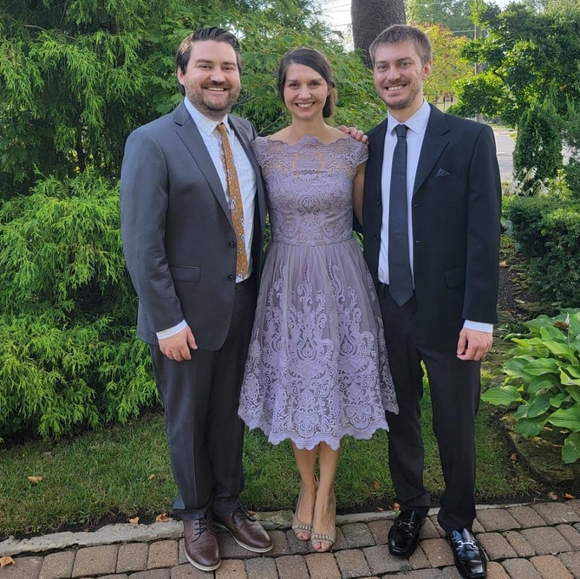 ModCloth ChiChi London Lilac Lace Dress Sz 6 - Picture 12 of 12